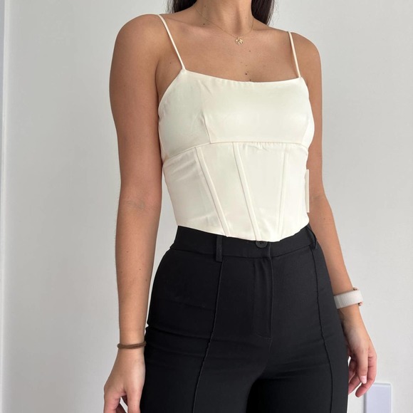 NWT Jason Wu Silky Satin corset - Picture 2 of 6